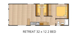 RETREAT 32 x 12 2 BED