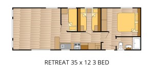 RETREAT 35 x 12 3 BED